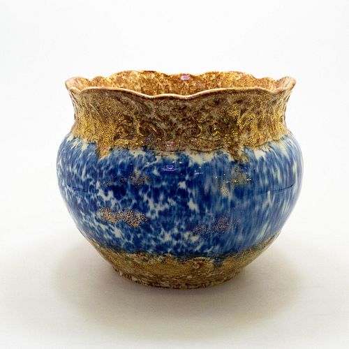 BLUE AND GOLD JARDINEREPorcelain