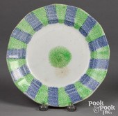 BLUE AND GREEN RAINBOW SPATTER