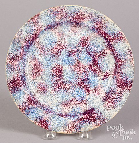 BLUE AND PURPLE RAINBOW SPATTER