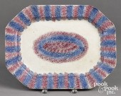 BLUE AND PURPLE RAINBOW SPATTE