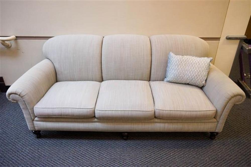BLUE AND SIENNA TWILL SOFA, H: