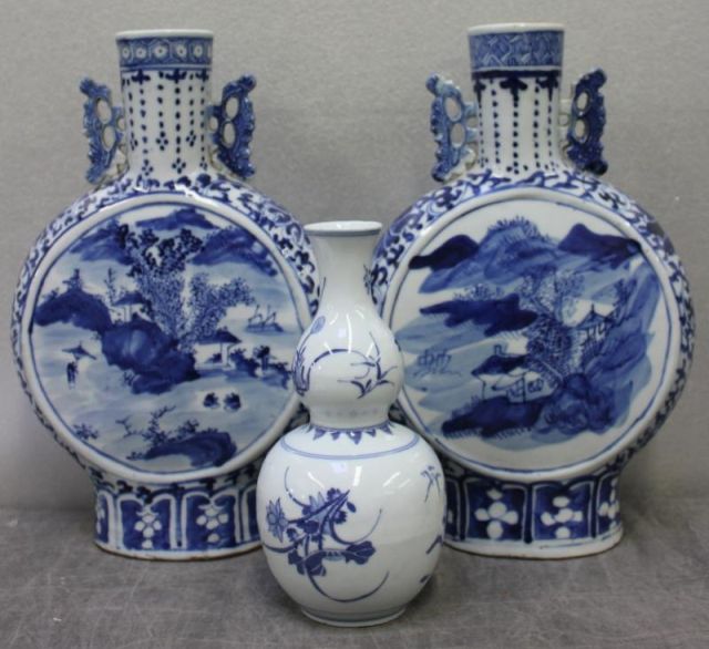 Blue and White Asian Porcelain