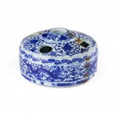 BLUE AND WHITE BRUSH AND INK-S
