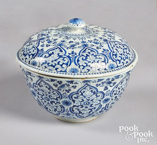 BLUE AND WHITE DELFTWARE BOWL AND