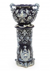BLUE AND WHITE MAJOLICA JARDIN