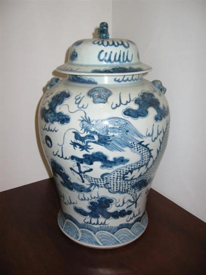 Blue and white porcelain covered