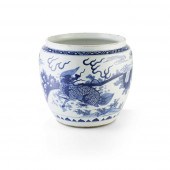 BLUE AND WHITE 'QILIN AND PHOE