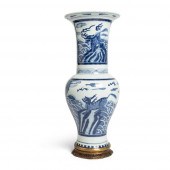 BLUE AND WHITE 'QILIN' YEN YEN