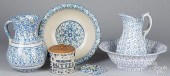 BLUE AND WHITE SPONGEWARE, 19T