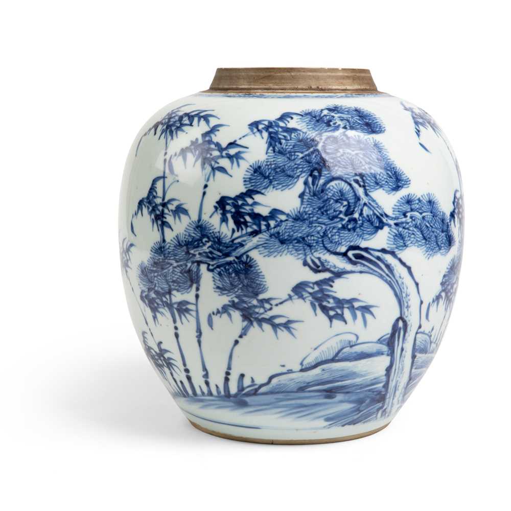 BLUE AND WHITE 'THREE FRIENDS OF