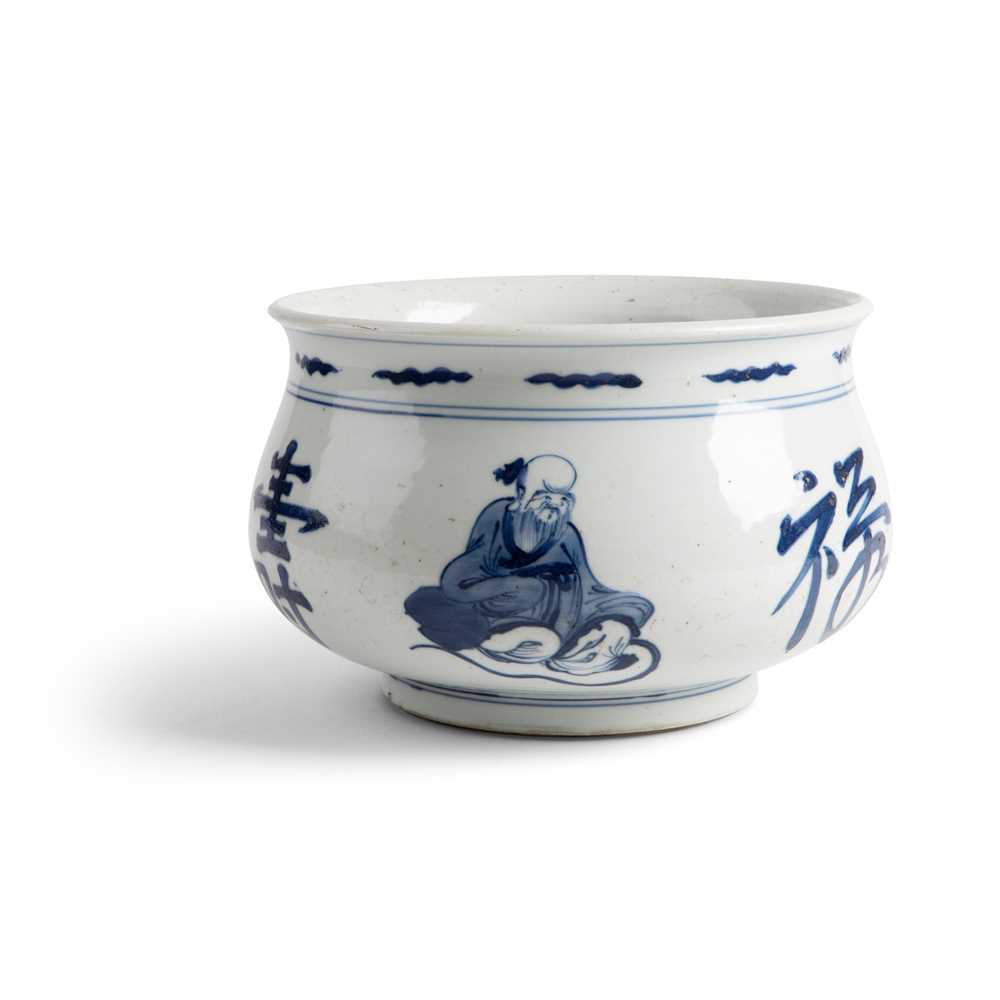 BLUE AND WHITE 'THREE STAR GODS'