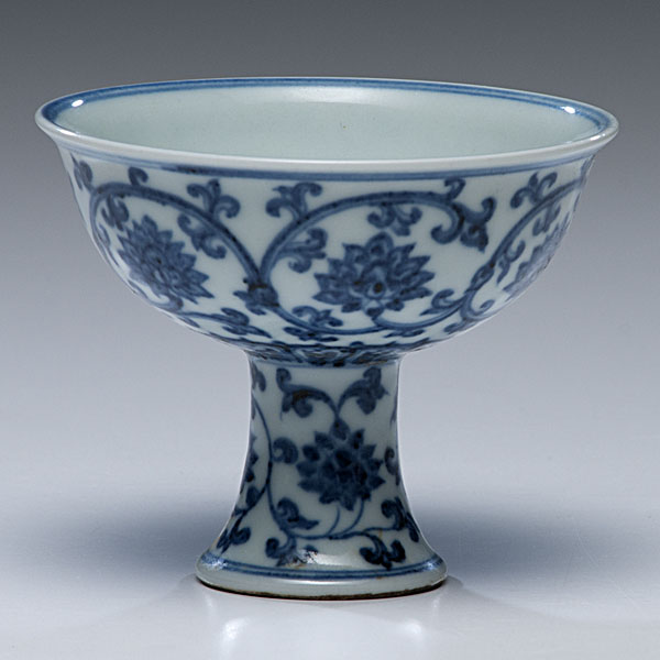 Blue and White Wine Cup Chinese a