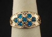 BLUE APATITE, DIAMOND AND YELL
