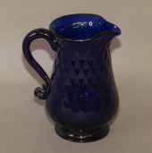BLUE BLOWN GLASS STIEGEL TYPE