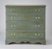BLUE CHEST OF DRAWERSA pine ch