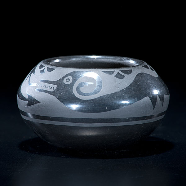 Blue Corn San Ildefonso Blackware