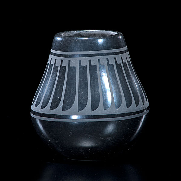 Blue Corn San Ildefonso Blackware
