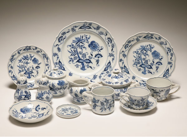 Blue Danube china, blue onion