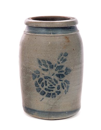BLUE DECORATED STONEWARE