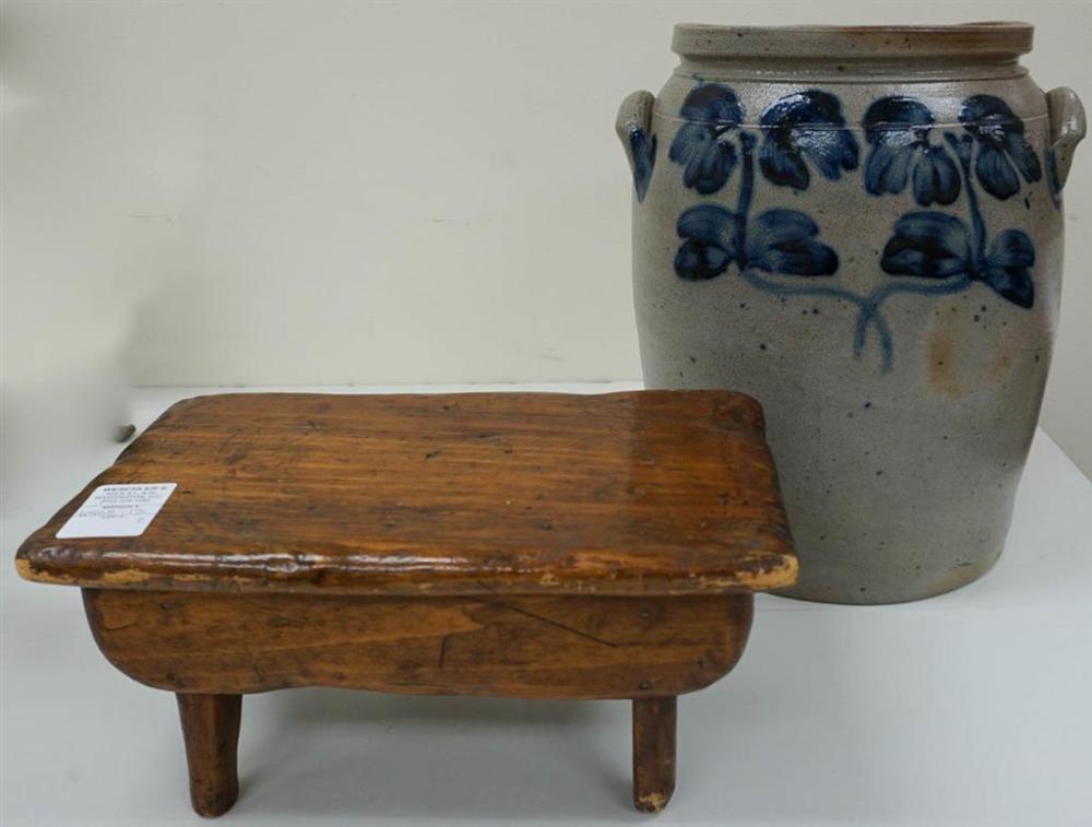 BLUE DECORATED STONEWARE