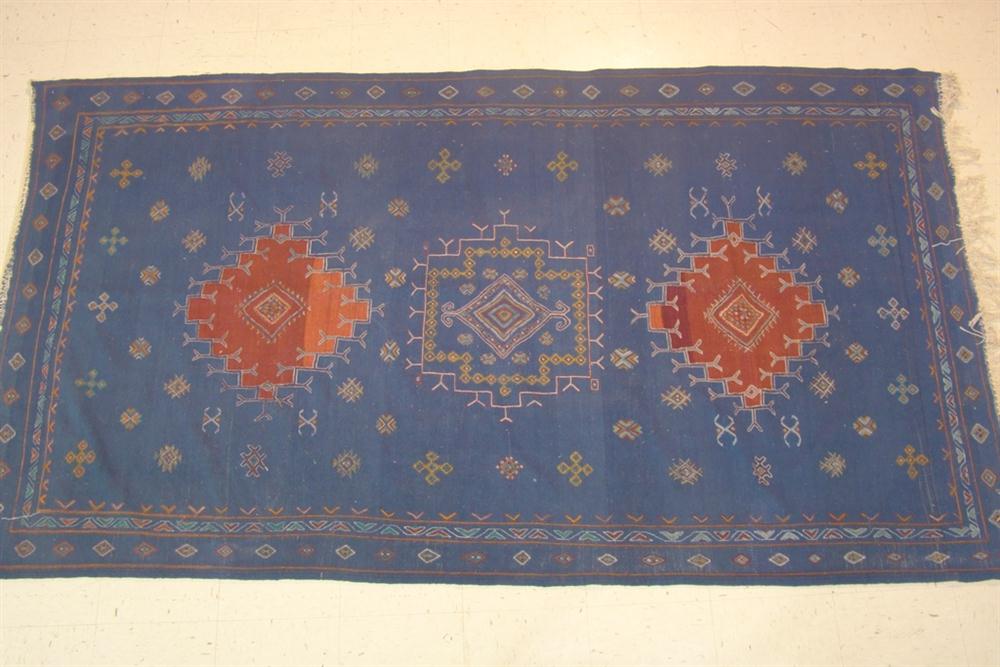BLUE DHURRIE RED CENTRAL