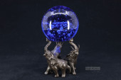 BLUE GLASS CONTROLLED BUBBLE P