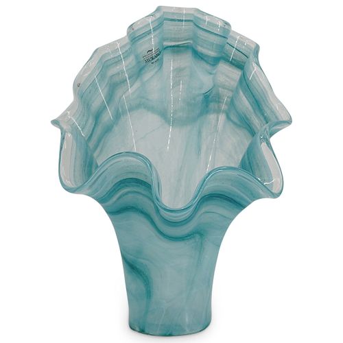 BLUE GLASS VASEDESCRIPTION: Blue