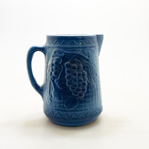 BLUE GLAZE STONEWARE GRAPES ON