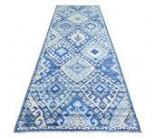 BLUE HAND KNOTTED WOOL ORIENTA