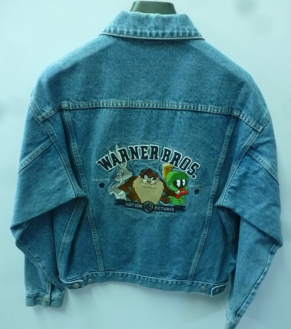 BLUE JEAN JACKET EMBROIDERED WARNER
