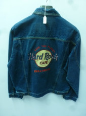 BLUE JEAN JACKET, HARD ROCK CA