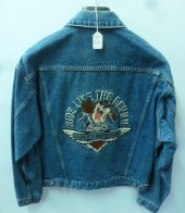 BLUE JEAN JACKET HARLEY DAVIDS