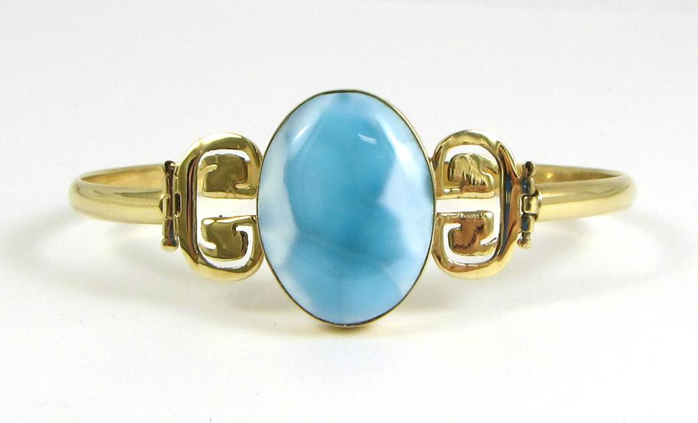 BLUE LARIMAR AND FOURTEEN KARAT