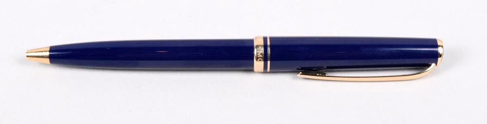 BLUE MONT BLANC BALLPOINT PEN IN
