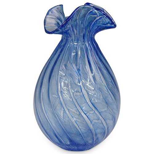 BLUE MURANO GLASS LATTICINO