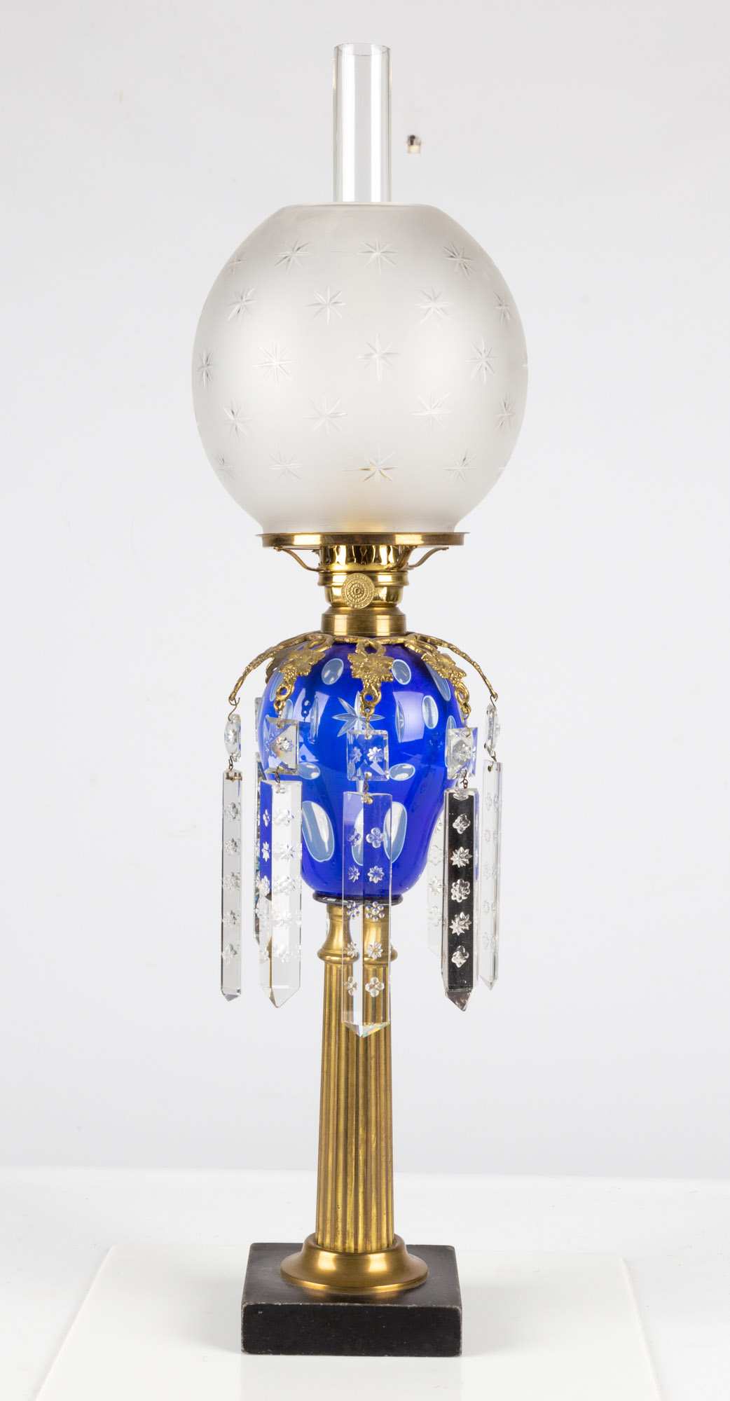 BLUE OVERLAY TRANSITION OIL LAMP