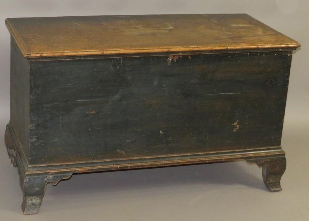 BLUE PAINTED BLANKET CHESTca. 1790;
