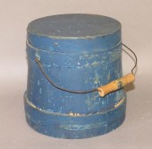 BLUE PAINTED SMALL SOFTWOOD LI