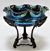 BLUE PAPILLON BOHEMIAN ART GLA