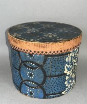 BLUE PRINTED WALLPAPER LIDDED