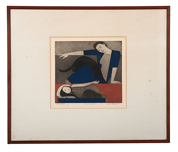 Blue Robe by Will Barnet Will