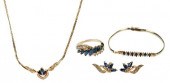 BLUE SAPPHIRE AND DIAMOND FOUR