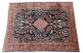 BLUE SAROUK ORIENTAL CARPET 9'