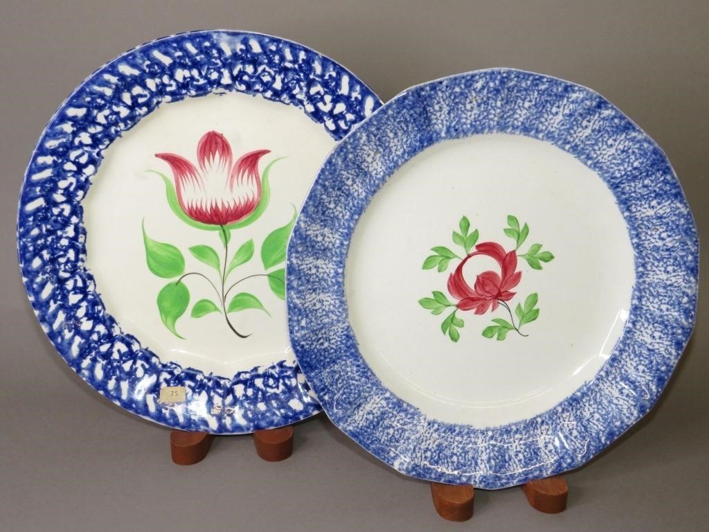 BLUE SPATTER ADAMS ROSE PATTERN AND