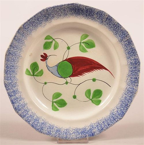 BLUE SPATTER PEAFOWL PATTERN