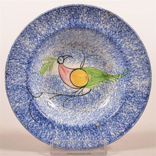 BLUE SPATTER PEAFOWL PATTERN