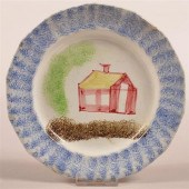 BLUE SPATTER SCHOOL HOUSE PATT