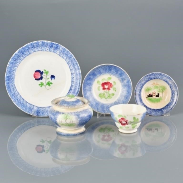 BLUE SPATTERWARE TABLEWARETo