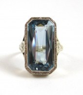 BLUE SPINEL AND FOURTEEN KARAT