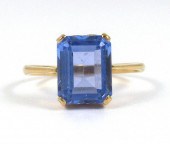 BLUE SPINEL AND FOURTEEN KARAT